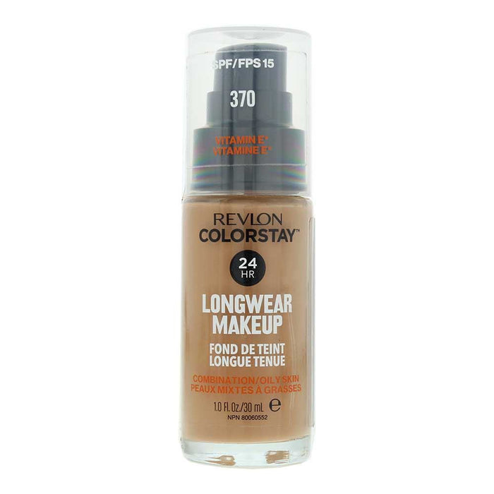 Revlon Colorstay 24Hrs 370 Natural Tan Liquid Foundation 30ml For Women