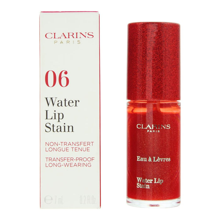 Clarins 06 Sparkling Red Water Lip Stain 7ml For Women