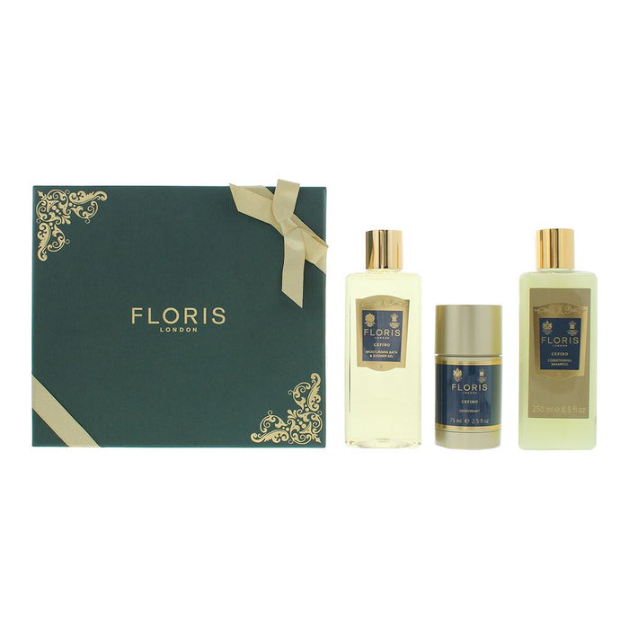 Floris Cefiro 3 Piece Gift Set For Unisex