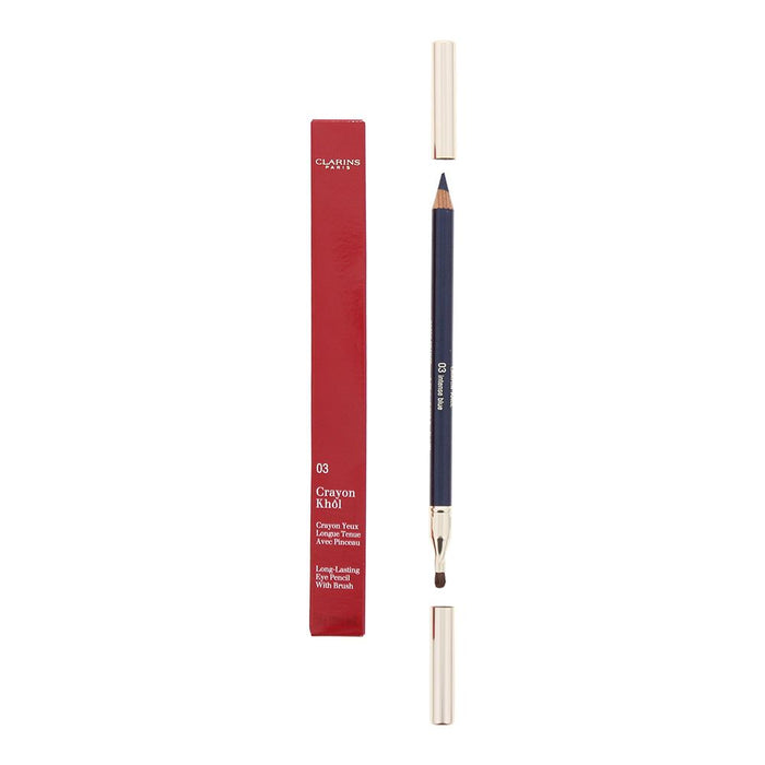 Clarins Crayon Khol 03 Intense Blue Eye Pencil With Brush 1.05g