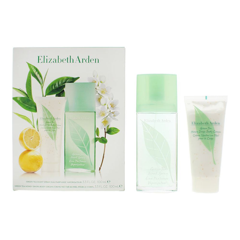 Elizabeth Arden Green Tea 2pc Gift Set - EDT 100ml - Lotion 100ml For Women