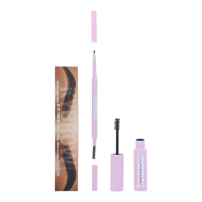 Kylie Jenner Kylie Kybrow 004 Medium Brown 2 Piece Gift Set: Eyebrow Pencil 0.9g - Eyebrow Gel 5ml For Women