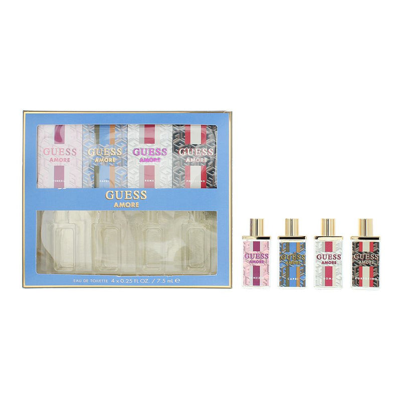 Guess Amore Gift Set Venezia Capri Roma Portofino EDT 4x7.5ml Women Spray