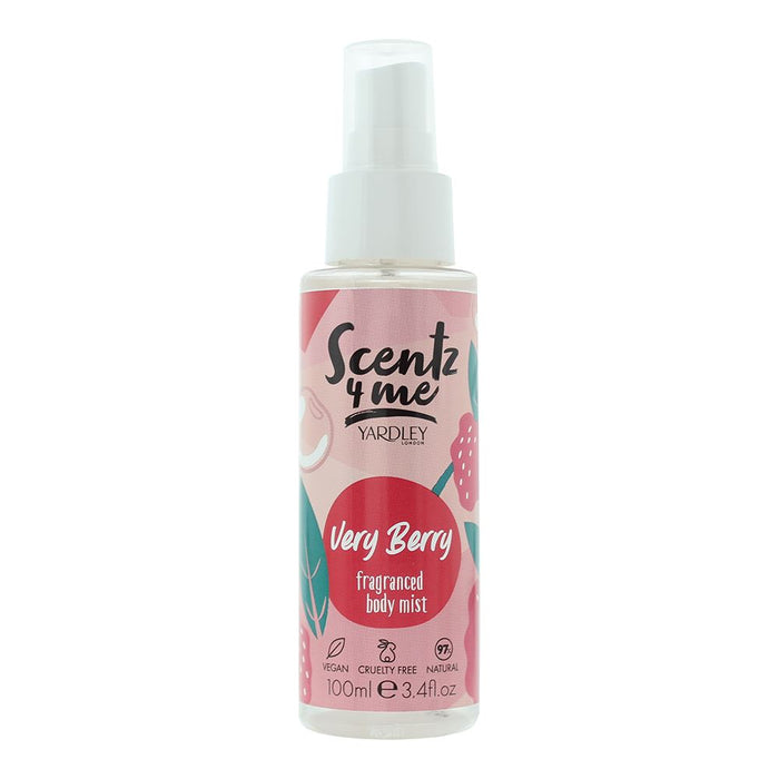 Yardley Scentz 4 Me Very Berry Fragranced Body Mist 100ml For Unisex