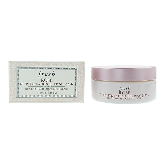 Fresh Rose Deep Hydration Sleeping Mask Replenishes and Locks Hydration 2 x 35ml For Unisex