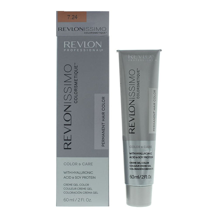 Revlon Revlonissimo 7.24 Coppery Pearl Blonde Hair Colour 60ml For Women