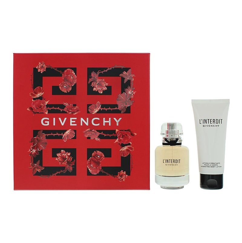 Givenchy L'interdit 2 Piece Gift Set: EDP 50ml - Body Lotion 75ml Women Spray