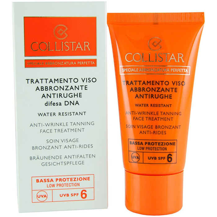 Collistar Anti-Wrinkle Tanning Face Treatment Spf 6 Cream 50ml For Women