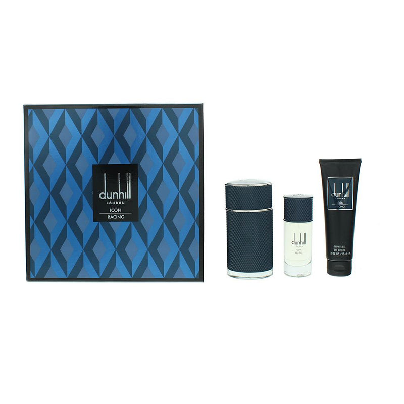 Dunhill Icon Racing Blue Eau de Parfum 3 Piece Gift Set
