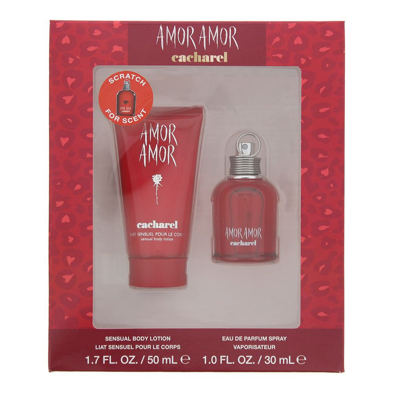 Cacharel Amor Amor 2 Piece Gift Set: Eau de Toilette 30ml - Body Lotion 50ml