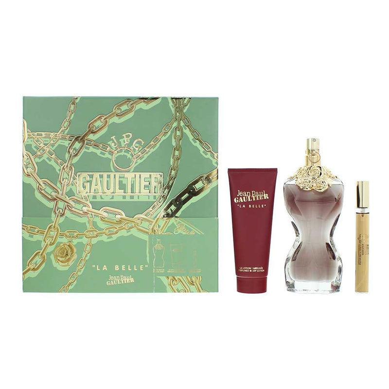 Jean Paul Gaultier La Belle 3 Pc Set: EDP 100ml  10ml  Body Lotion 75ml Women