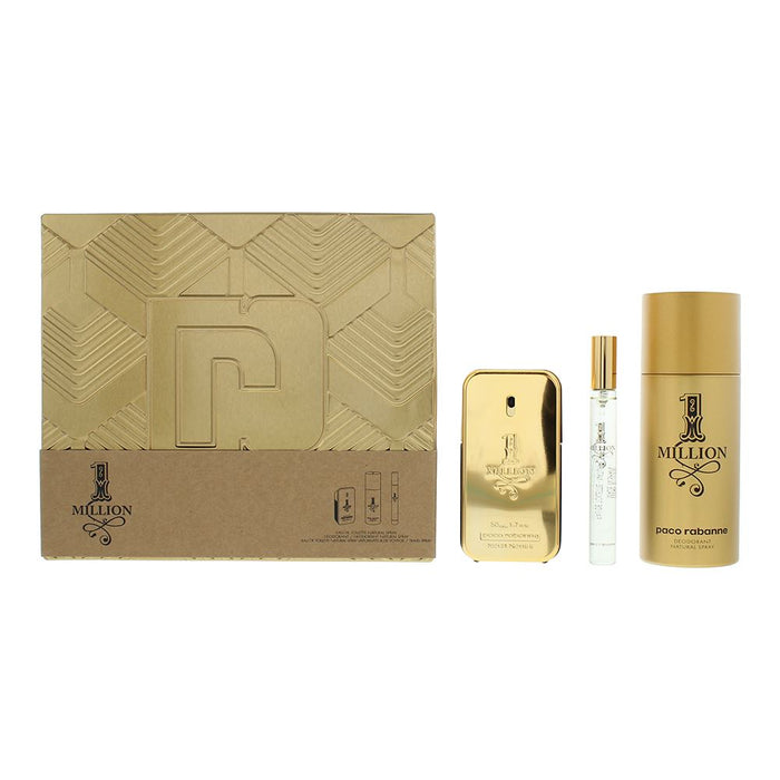 Paco Rabanne 1 Million 3 Piece Gift Set For Women