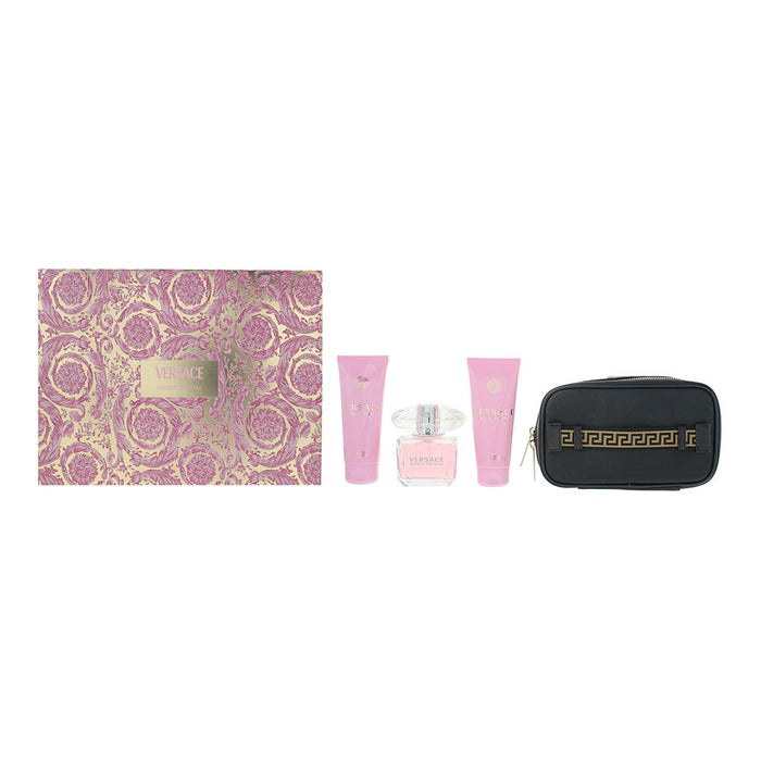 Versace Bright Crystal 4 Piece Gift Set For Women
