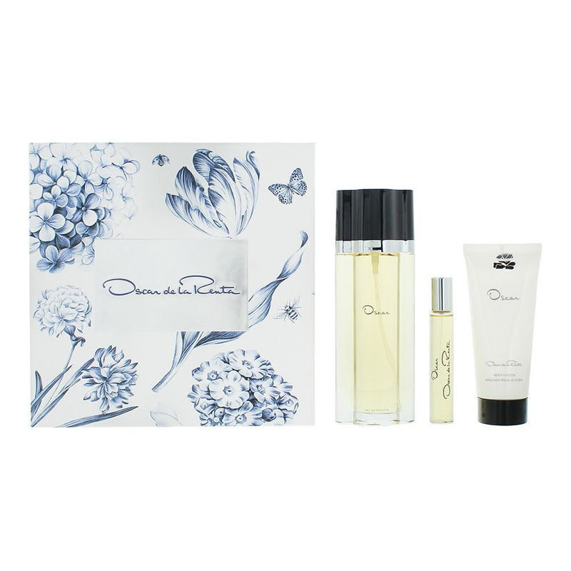 Oscar De La Renta Oscar 3Pc Gift Set: EDT 100ml, Spray and Lotion for Women
