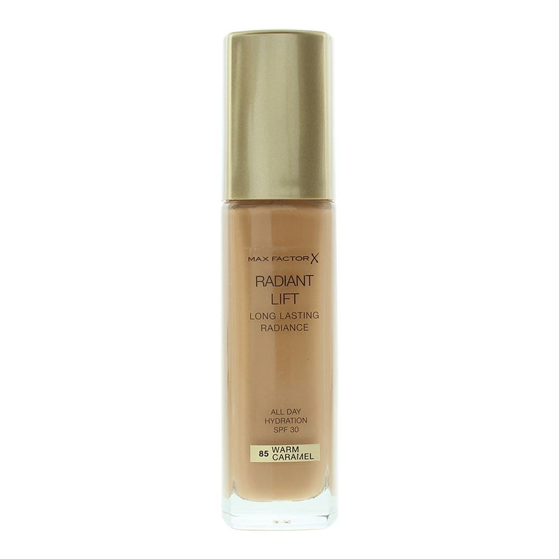 Max Factor Radiant Lift 085 Warm Caramel Foundation 30ml For Women