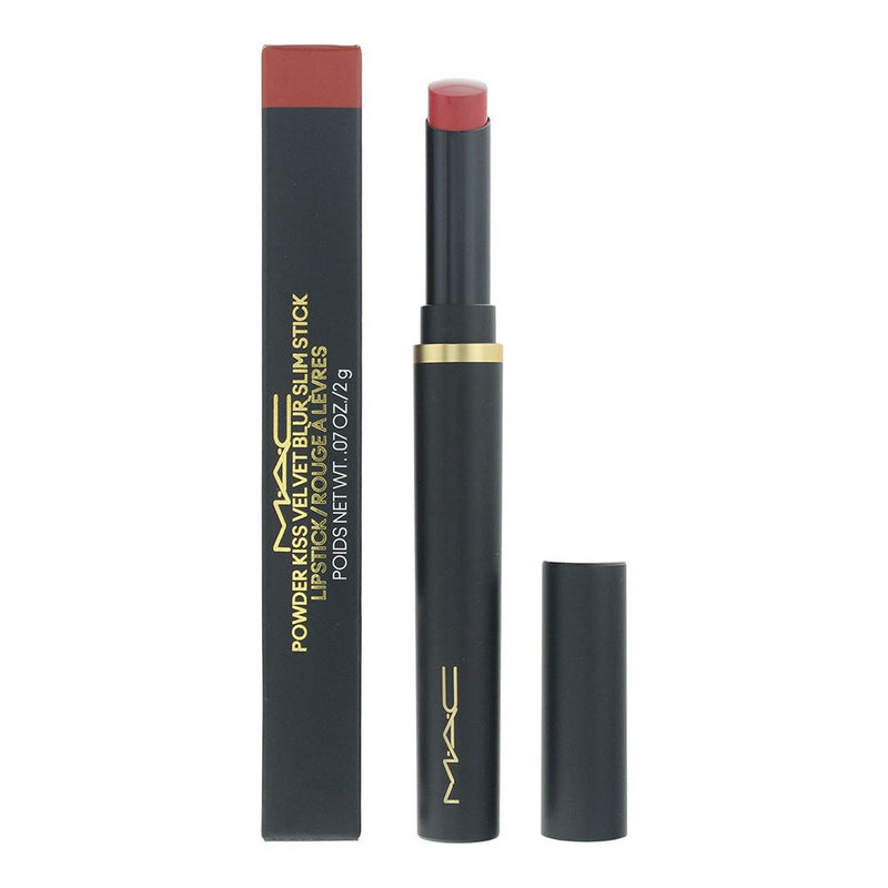 MAC Powder Kiss Velvet Blur Slim Stick 877 DevotedTo Chill Lipstick 2g For Women
