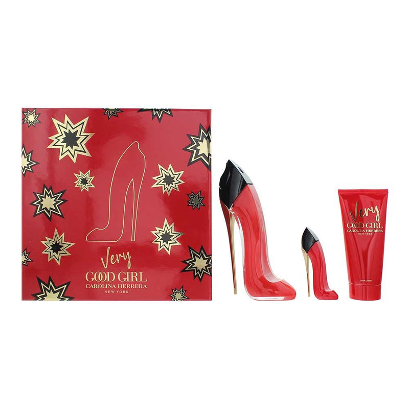 Carolina Herrera Very Good Girl 3 Pc Set: EDP 80ml  Lotion 100ml  EDP 7ml