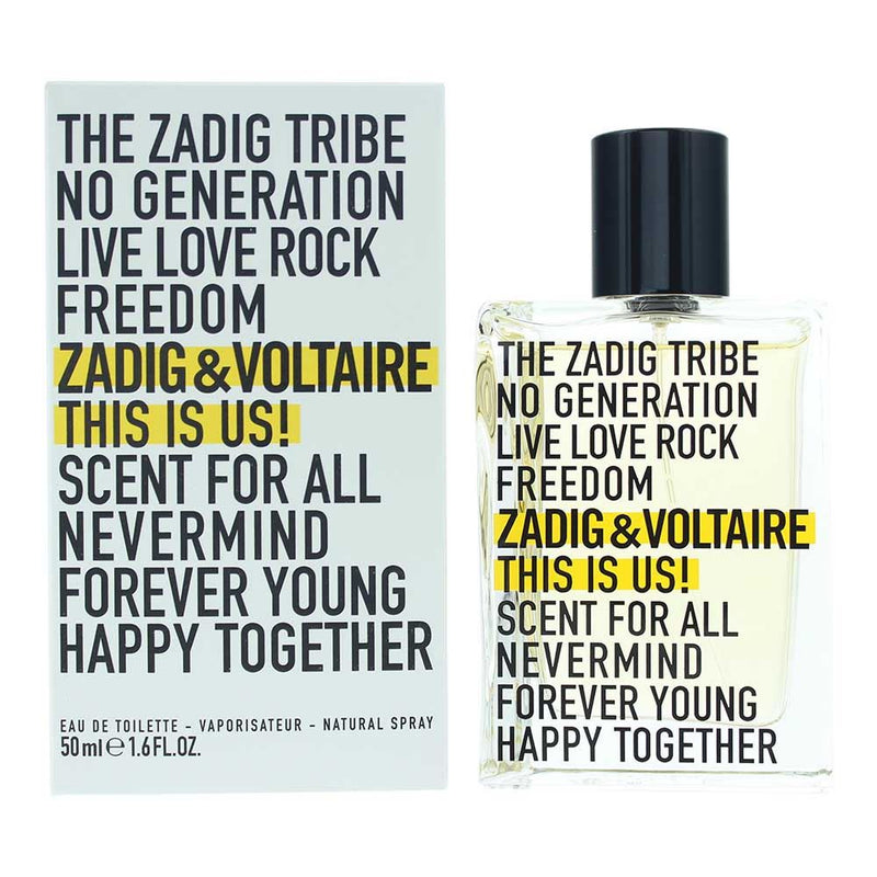 Zadig & Voltaire This Is Us Eau de Toilette 50ml Spray For Unisex