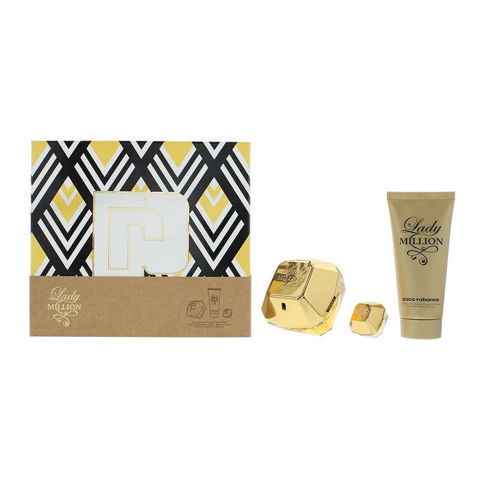 Paco Rabanne Lady Million 3 Piece Gift Set For Women
