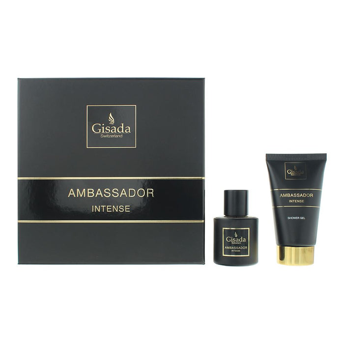 Gisada Ambassador Intense 2 Pcs Gift Set For Men Him Brand NEW