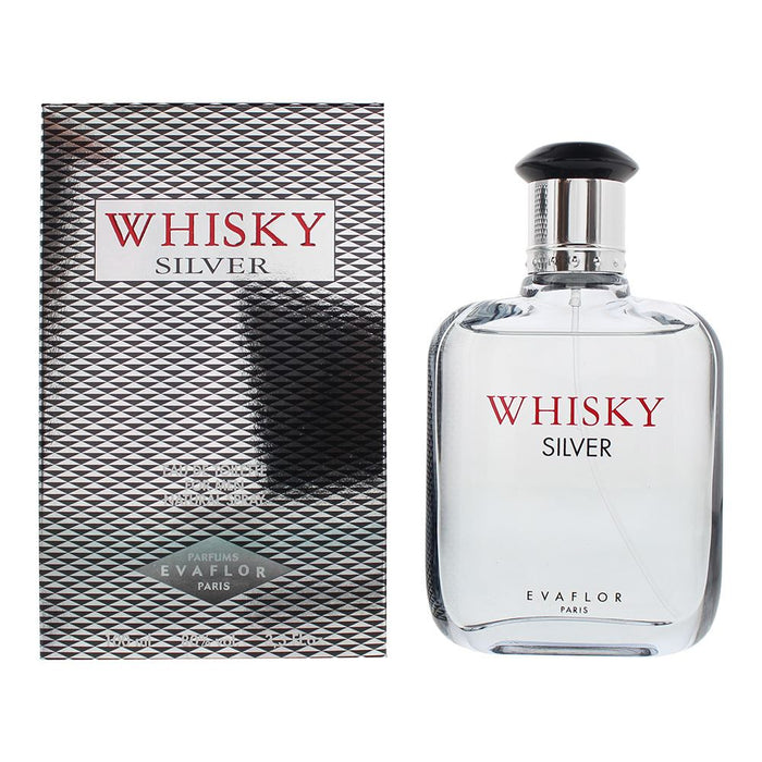 Evaflor Whisky Silver Eau De Toilette 100ml Men Spray