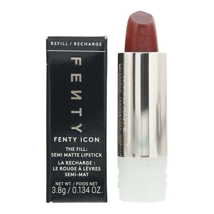 Fenty Beauty Icon Semi Matte Refillable 02 Grill Mast'r Lipstick 3.8g For Women