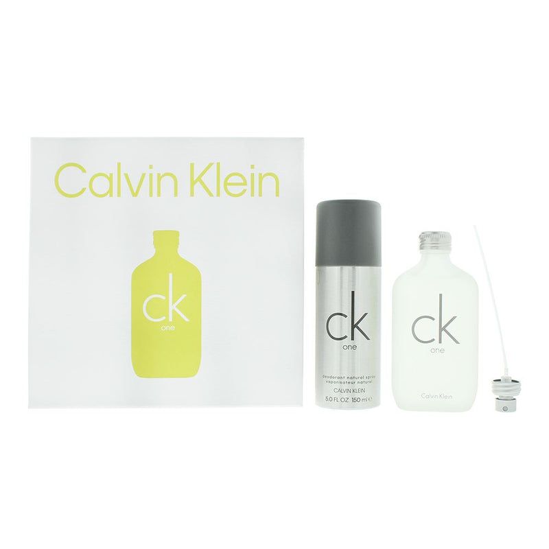 Calvin Klein Ck One 2 Pcs Gift Set: EDT 100ml - Deodorant Spray 150ml For Unisex