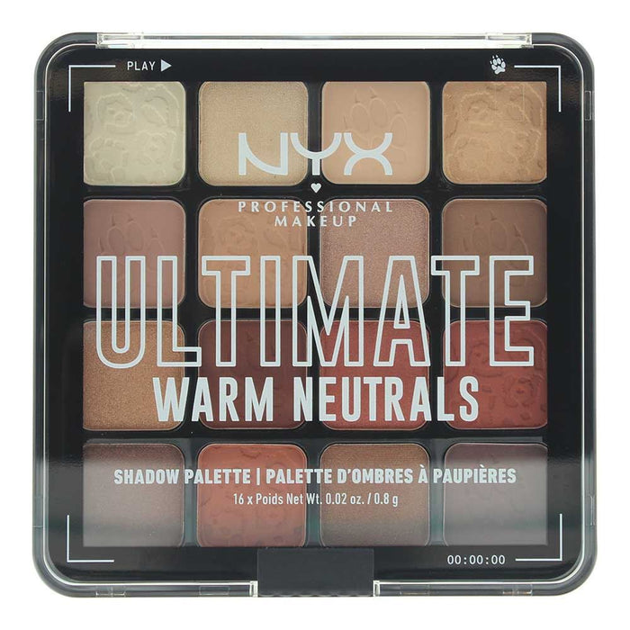 NYX Ultimate Warm Neutrals Eye Shadow Palette 0.8g For Women