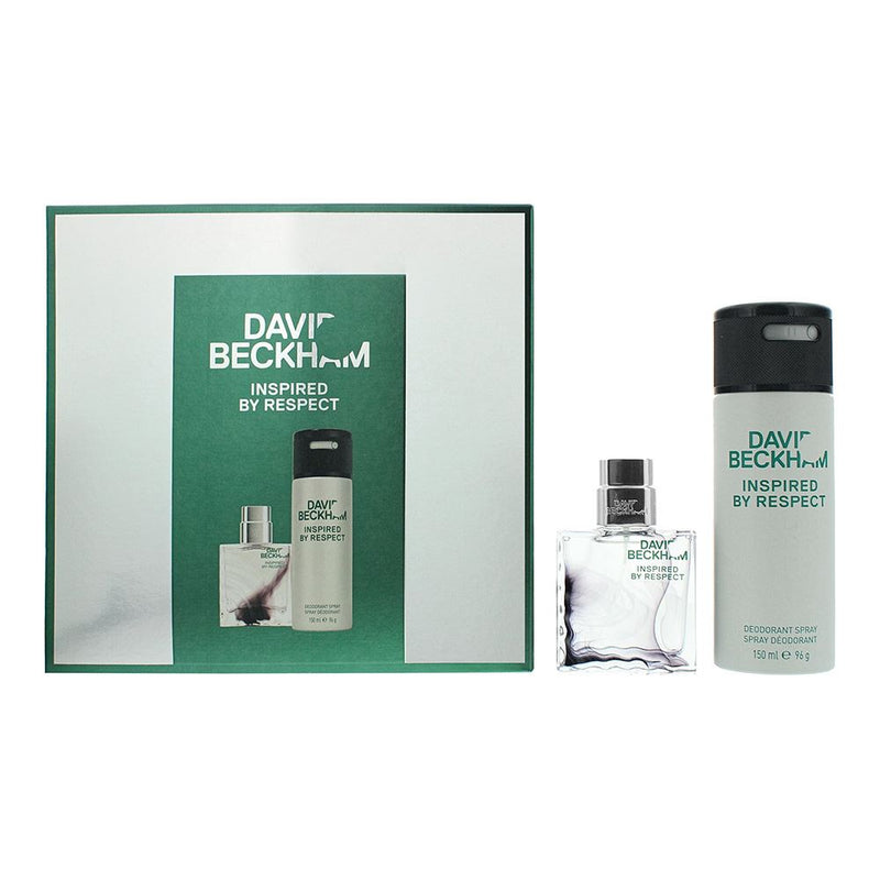 David Beckham Inspired By Respect Gift Set: EDT 40ml Deodrant Spray 150ml