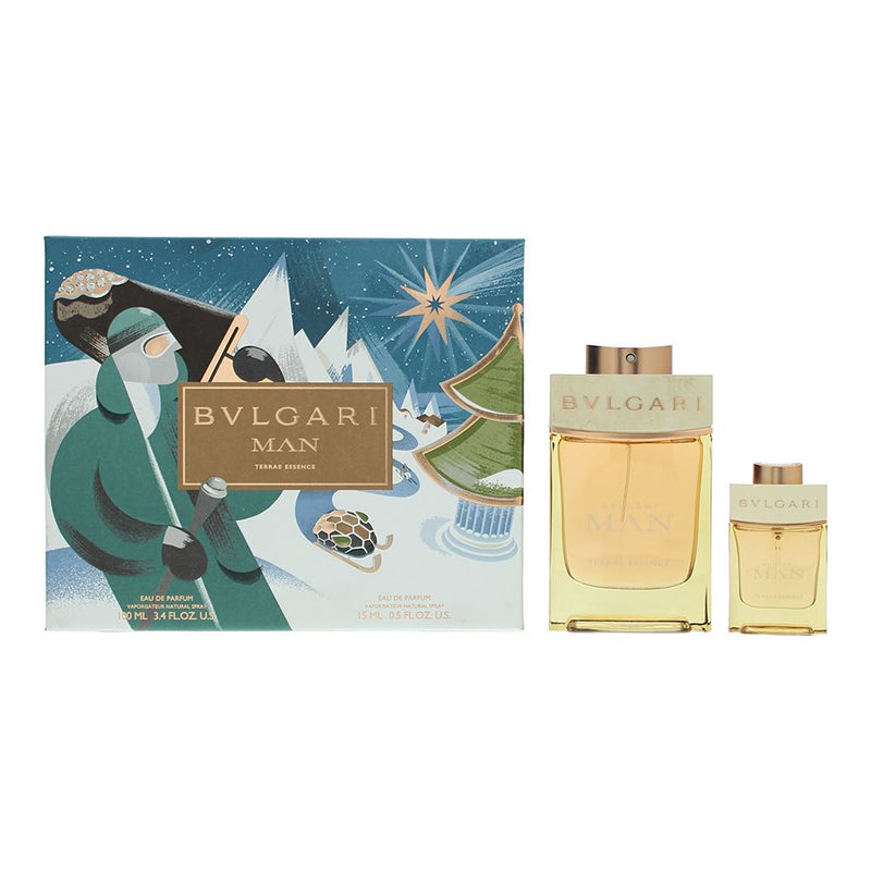 Bulgari Man Terre Essence 2 Pcs Gift Set: EDP 100ml - EDP 15ml Men Spray