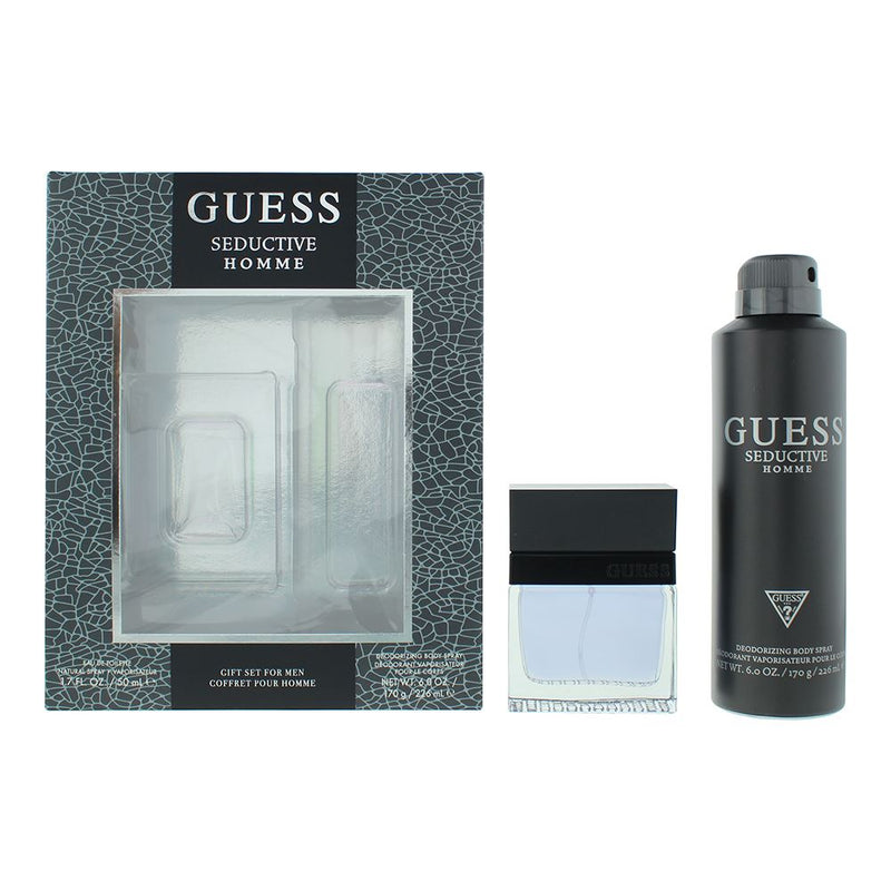 Guess Seductive Homme 2 Piece Gift Set: EDT 50ml - Body Spray 226ml For Men