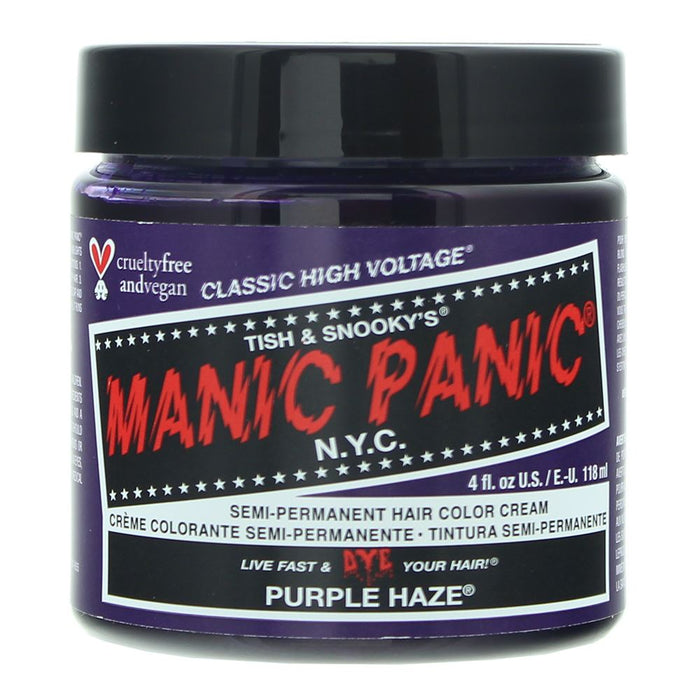 Manic PanicHV Purple Haze Semi-Permanent Hair Color Cream 118ml For Women