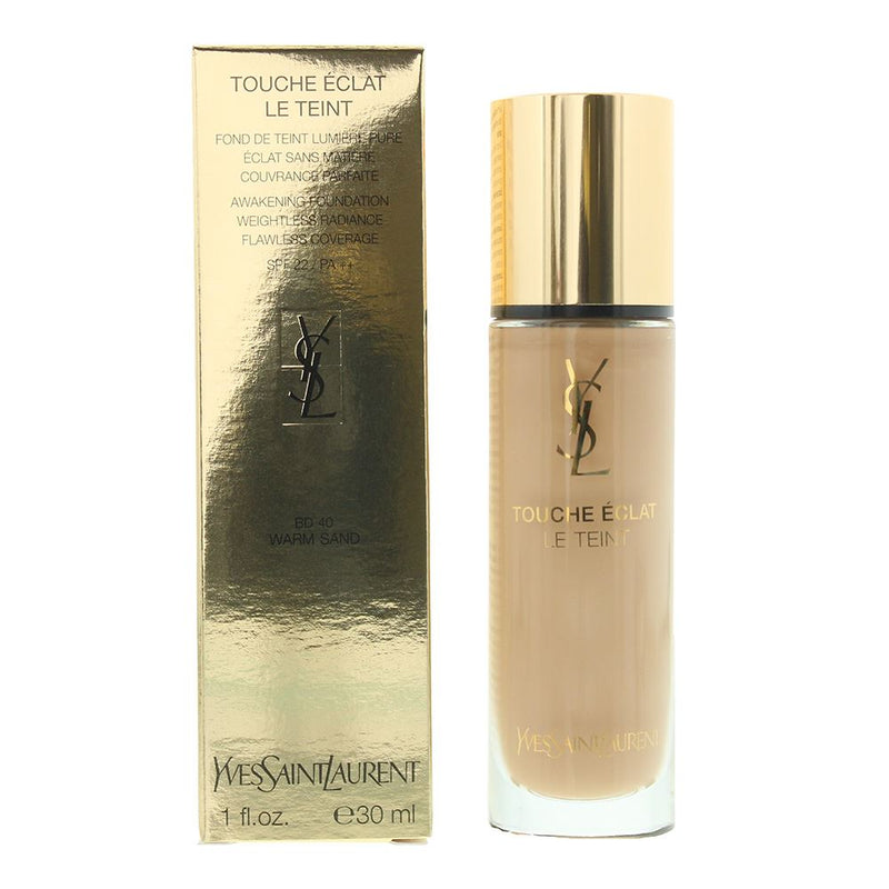 Yves Saint Laurent Touche eclat BD40 Warm Sand Foundation Spf 22 30ml