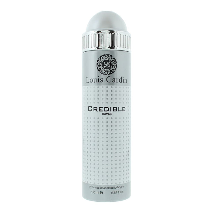 Louis Cardin Credible Homme Deodorant Spray 200ml For Men Him Brand NEW