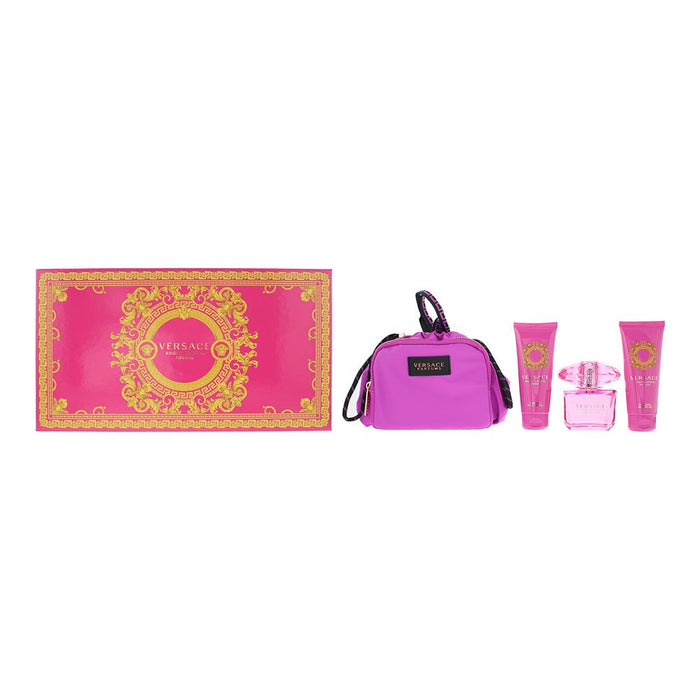 Versace Bright Crystal Absolu 4 Piece Gift Set For Women Brand NEW