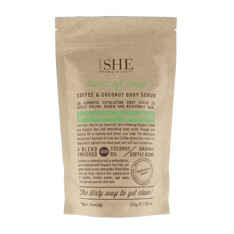 Om She Coffee & Coconut Body Scrub Twist Of Lime 2