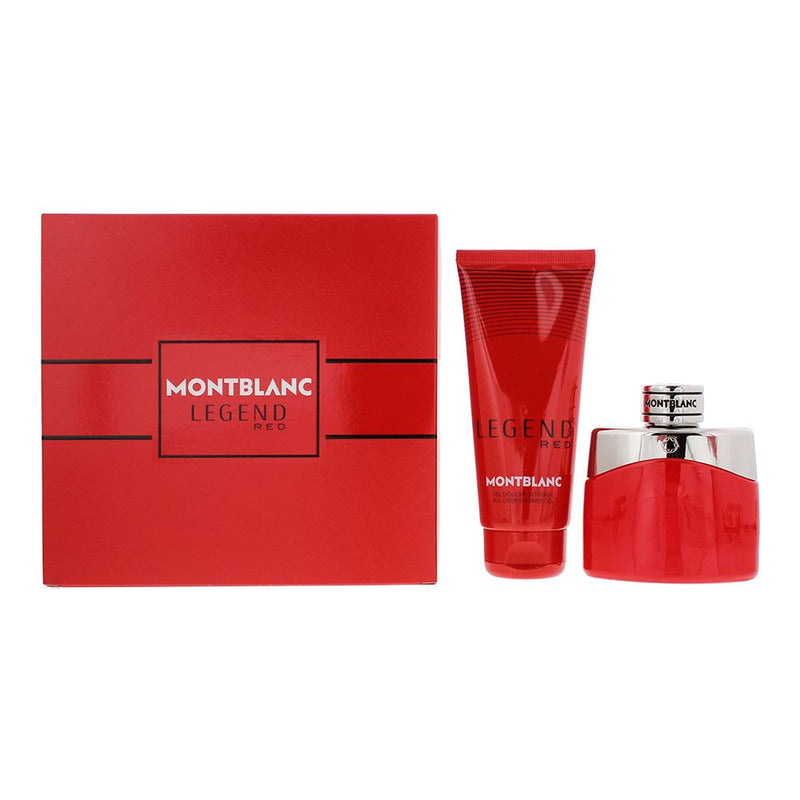 Montblanc Legend Red 2pc Gift Set - EDP 50ml - Shower Gel 100ml For Men