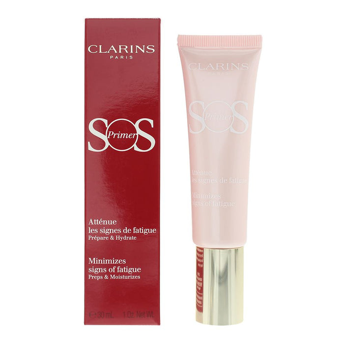 Clarins SOS Primer Minimises Signs Of Fatigue 01 Rose 30ml For Women