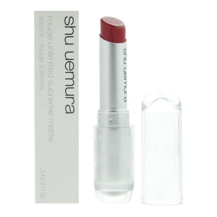 Shu Uemura Rouge Unlimited RD165 Supreme Matte Lipstick Gloss 3.4g For Women