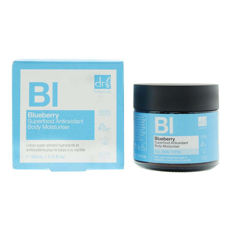 Dr Botanicals Blueberry Superfood Antioxidant Body Moisturiser 60ml For Women