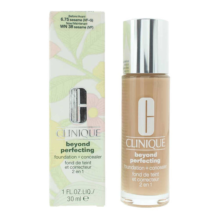 Clinique Beyond Perfecting WN 38 Sesame Foundation  Concealer 30ml For Women