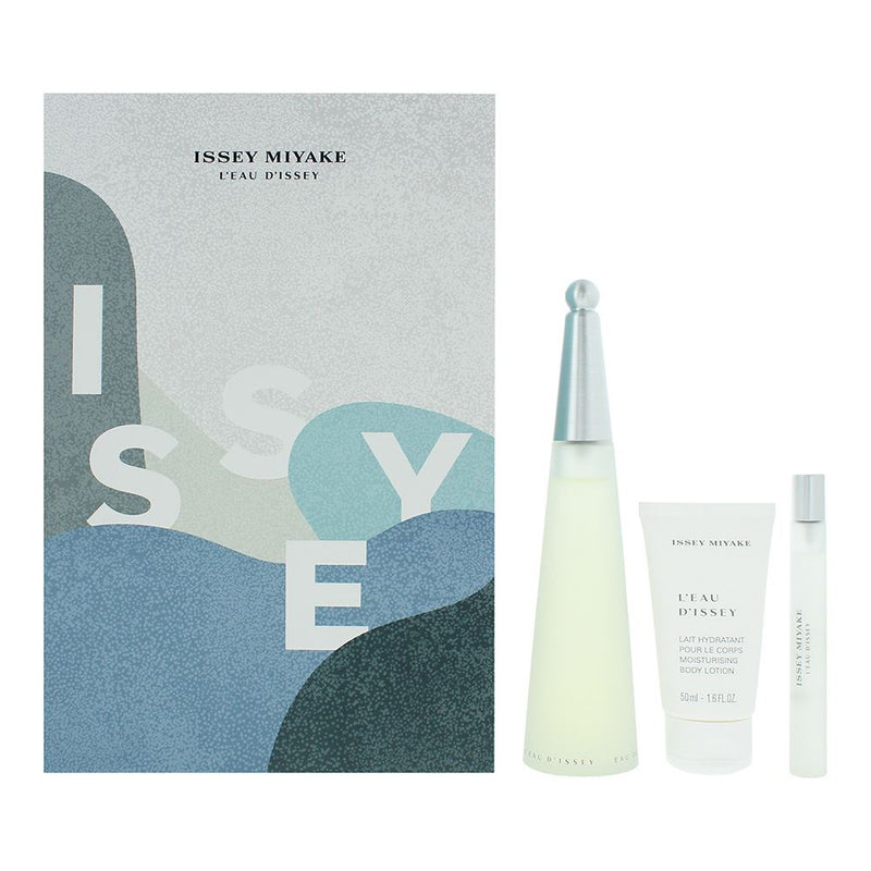 Issey Miyake L'Eau d'Issey 3pc Gift Set EDT 100ml  Mini EDT for Women