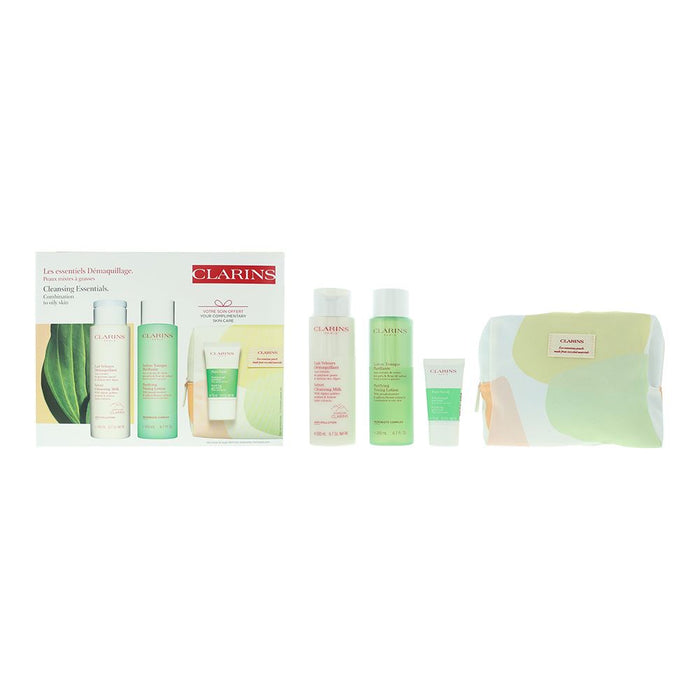 Clarins Cleansing Essentials 4 Pcs Gift Set For Women Her Brand NEW