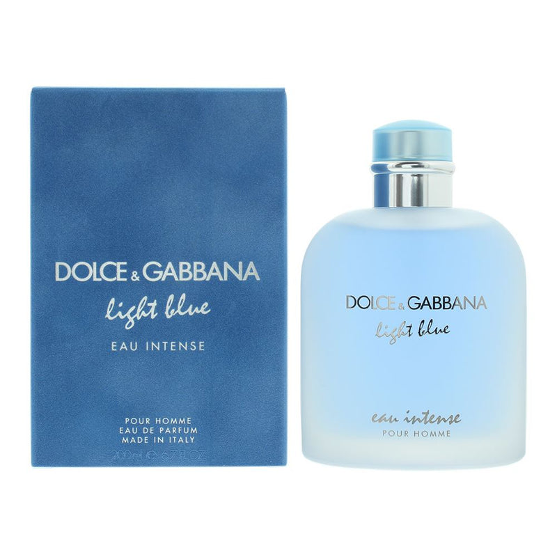 Dolce & Gabbana Light Blue Eau Intense Pour Homme Eau de Parfum 200ml Men Spray