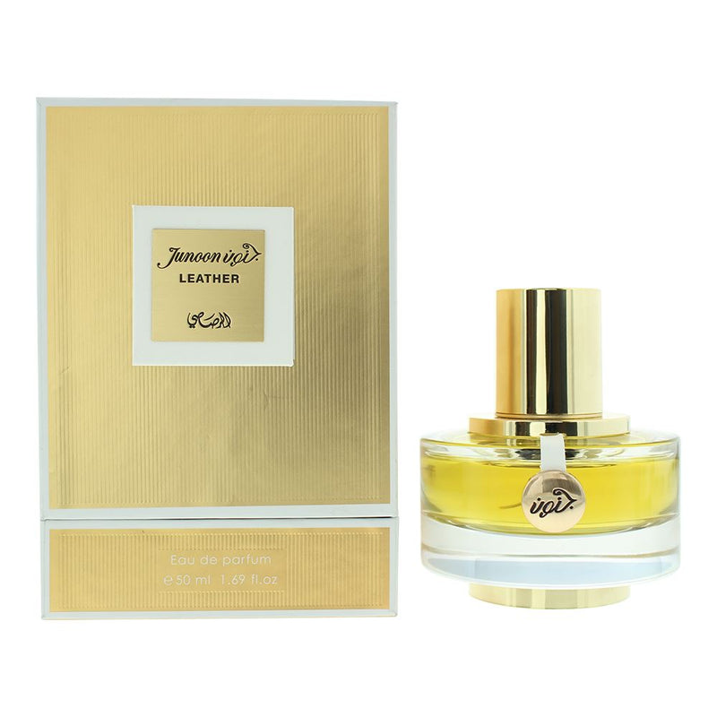 Rasasi Junoon Leather Eau de Parfum 50ml Spray For Women Brand NEW Her Brand NEW