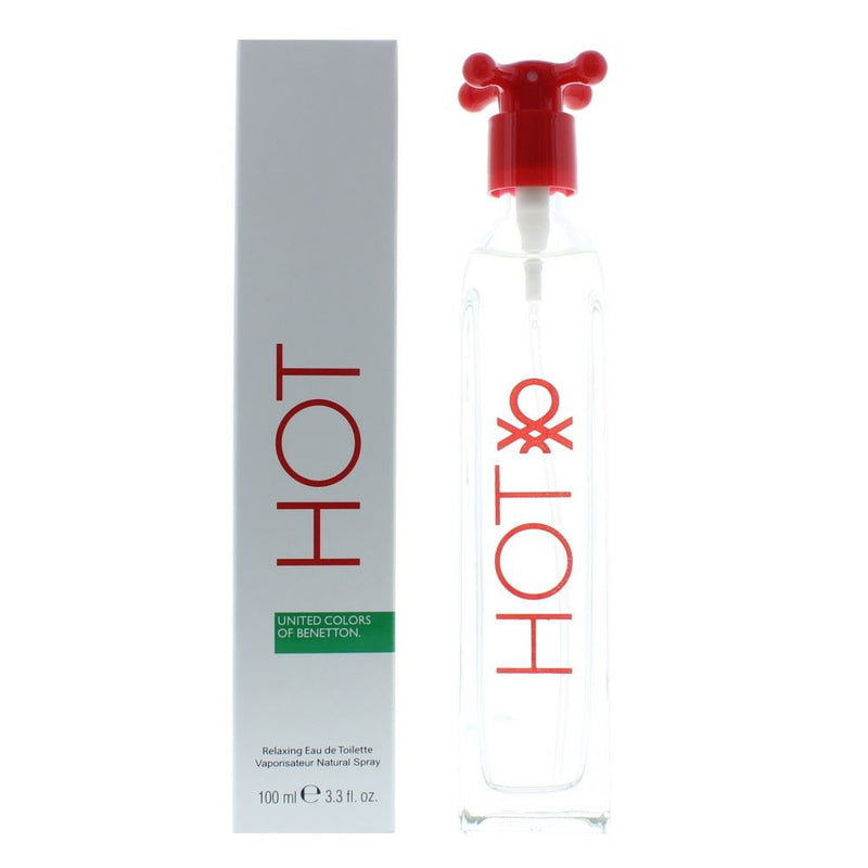 Benetton Hot Eau de Toilette 100ml New Edition Women Spray