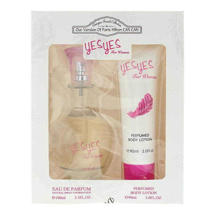Designer French Collection Yes Yes For Women EDP 2 Pieces Gift Set For Women