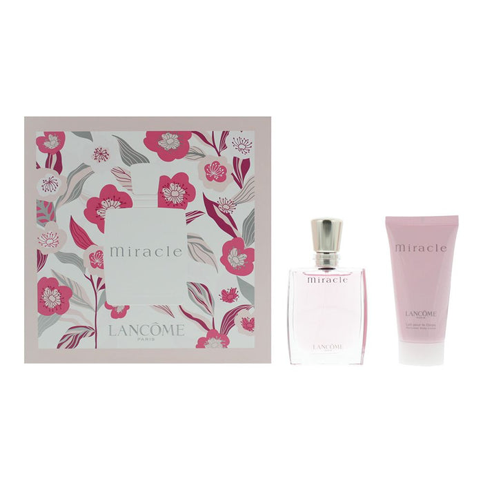 Lancome Miracle 2 Piece Gift Set: Eau de Parfum 30ml - Body Cream 50ml