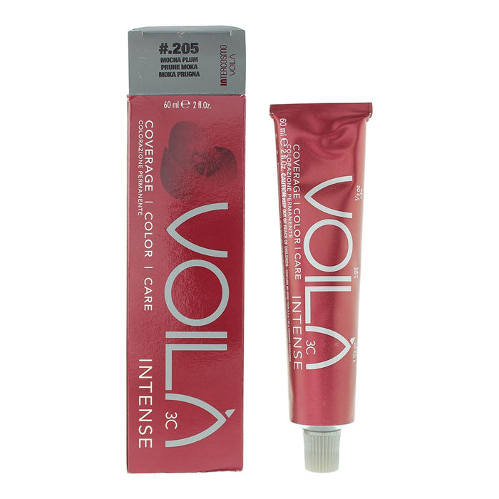 Intercosmo Voila 3C Intense 205 Mocha Plum Hair Colour 60ml For Women