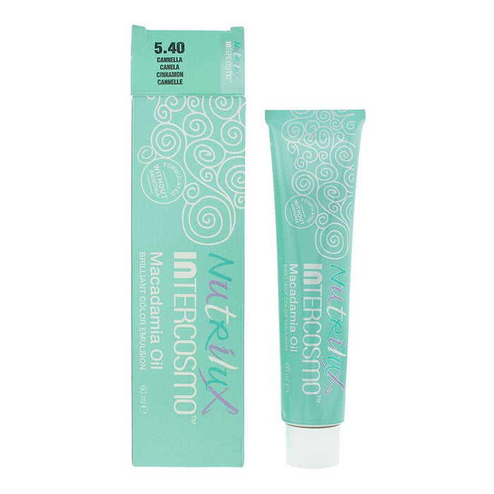 Intercosmo Nutrilux Macadamia Oil 5.40 Cinnamon Hair Colour 60ml For Women